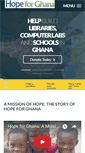 Mobile Screenshot of hopeforghana.com