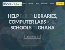 Tablet Screenshot of hopeforghana.com